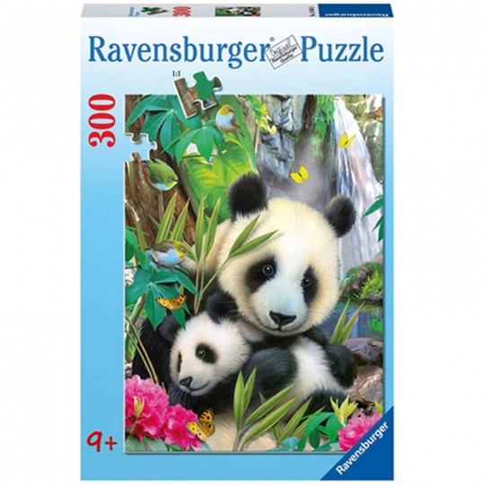 Puzzle Charmants pandas - 300 pcs XXL Ravensburger - 1