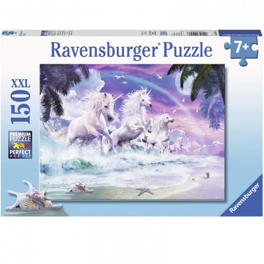 Puzzle Licornes sur la plage - 150 pcs XXL Ravensburger - 1