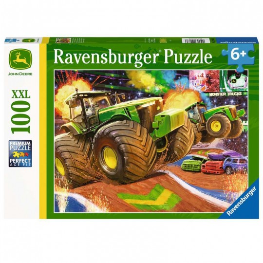 Puzzle Grandes roues John Deere - 100 pcs XXL Ravensburger - 1