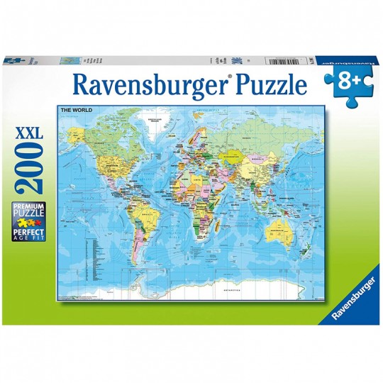 Puzzle Carte du Monde - 200 pcs XXL Ravensburger - 2