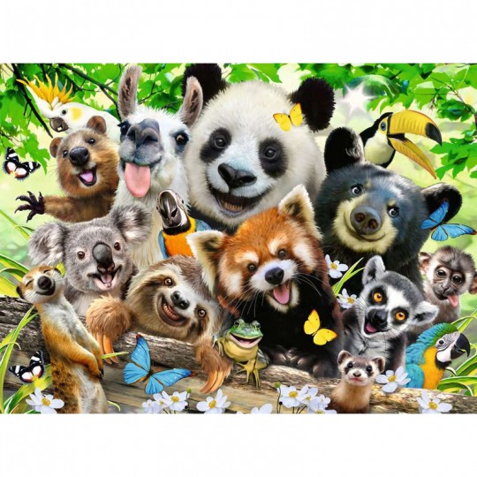 Puzzle Le selfie des animaux sauvages - 300 pcs XXL Ravensburger - 2