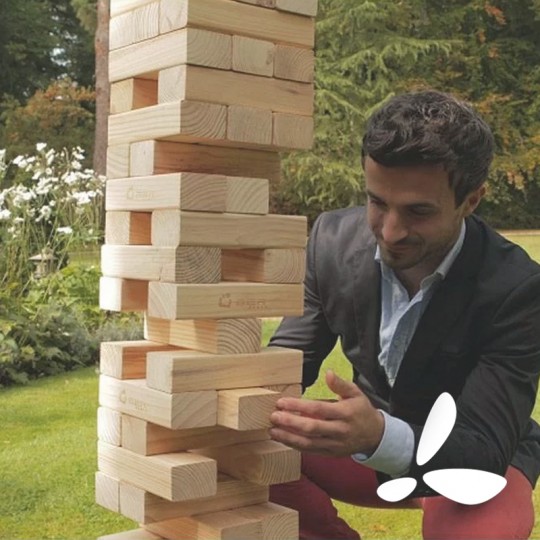 Jeu de la tour XXL. Jenga géant version 4 à 6 joueurs. Envoi sous 24H