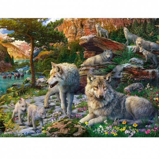 Puzzle Loups au printemps - 1500 pcs Ravensburger - 2