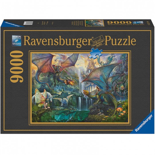 Puzzle La forêt magique des dragons - 9000 pcs Ravensburger - 1