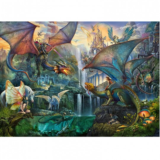 Puzzle La forêt magique des dragons - 9000 pcs Ravensburger - 2
