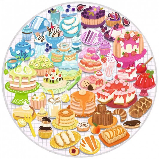 Puzzle rond Desserts (Circle of Colors) - 500 pcs Ravensburger - 2