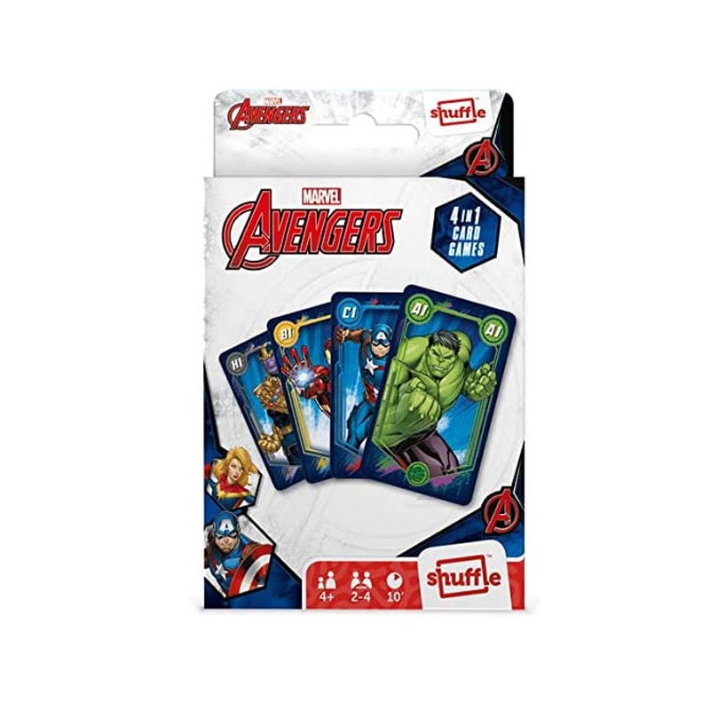Jeu de cartes Avengers - Jeu de Cartes 4 en 1 - Boutique BCD JEUX