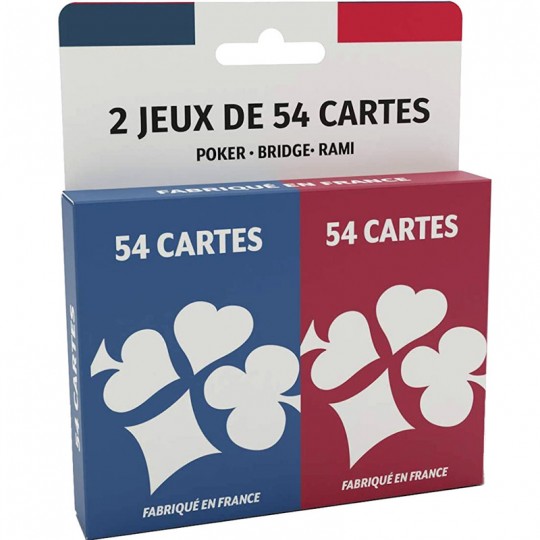 Jeu de 2 x 54 cartes Rami Basic Ecopack - La Ducale Ducale - 1