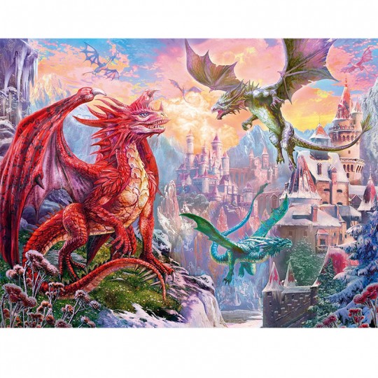 Puzzle Terre de dragons - 2000 pcs Ravensburger - 2