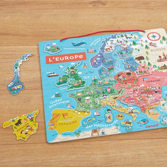 Carte d'Europe magnétique 40 pcs - Janod Janod - 4
