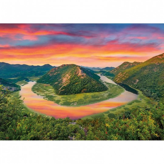 2 Puzzles Collection Ushuaïa : Chutes de Plitvice - 1000 pcs et Lac Skadar - 500 pcs Goliath - 3