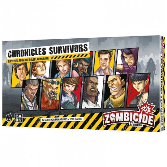 Zombicide (Saison 1) 2nde Édition : Extension Survivants de Chronicles CMON - 1