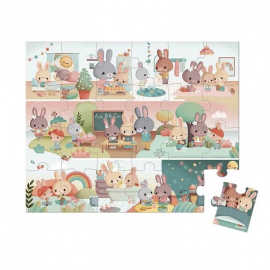 Puzzle Une Journée - 24 pcs - Janod Janod - 1