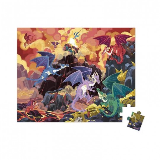 Puzzle Terre de Dragons - 54 pcs - Janod Janod - 2