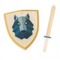 Set Bouclier et Epée du Chevalier Loup - Janod Janod - 1 Set Bouclier et Epée du Chevalier Loup - Janod Janod - 1