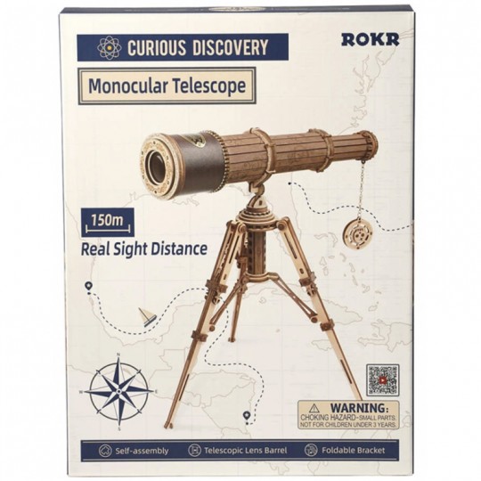 Télescope Monoculaire - Puzzle en Bois 3D Rokr Rokr - 2