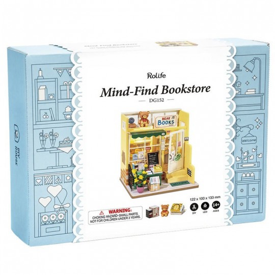 Bear Books Bookstore Librairie - Miniatures 3D DIY Rolife Rolife - 3