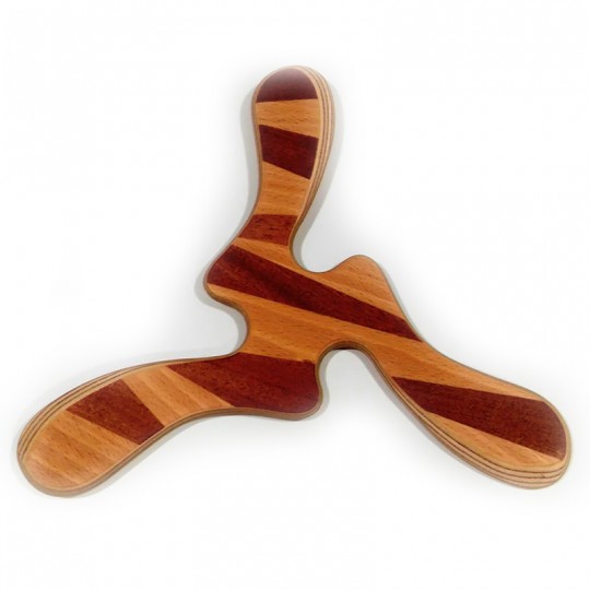 Boomerang tripale droitier Yallingup - Marqueterie Wallaby Boomerangs - 1