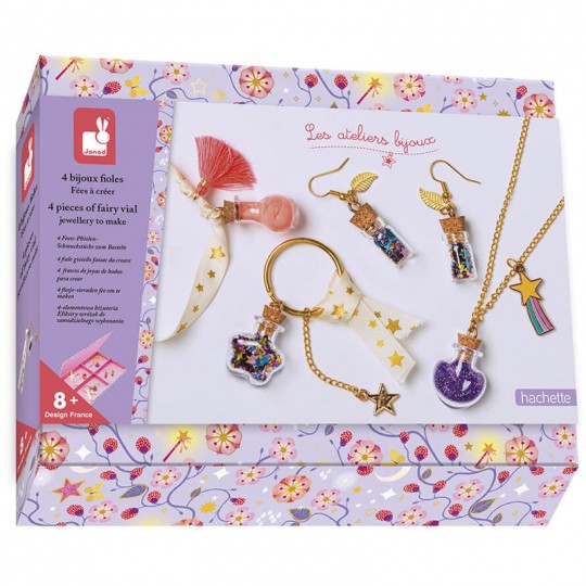 Les Ateliers Bijoux : Coffret 4 Bijoux Fioles de Fées à Créer - Janod Janod - 2