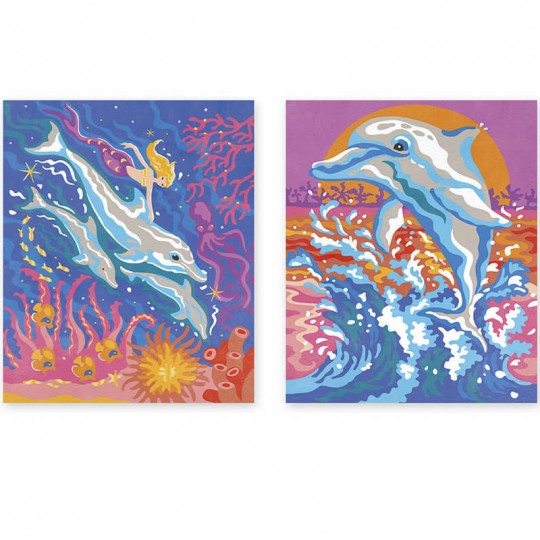 Les Ateliers du Calme : Peinture par Numéro Dauphins - Janod Janod - 3