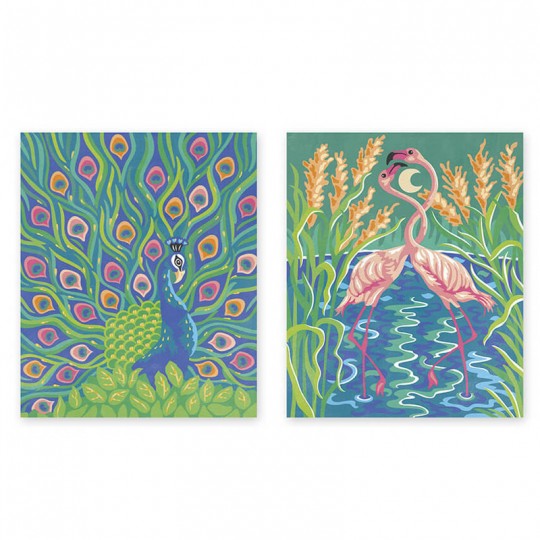 Les Ateliers du Calme : Peinture par Numéro Oiseaux Fabuleux - Janod Janod - 2