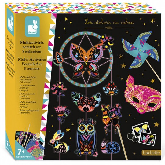 Les Ateliers du Calme : Coffret Multi-Activités Scratch Art - Janod Janod - 1