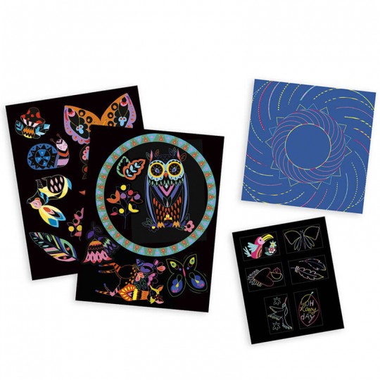 Les Ateliers du Calme : Coffret Multi-Activités Scratch Art - Janod Janod - 3