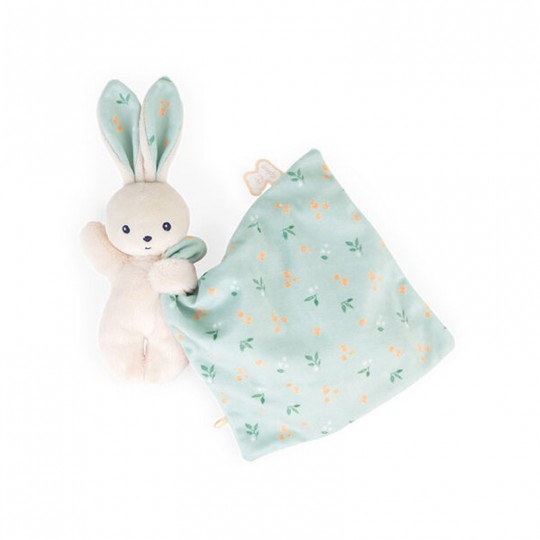 Carré douceur : Doudou lapin Bouquet d'agrumes 17 cm - Kaloo kaloo - 1