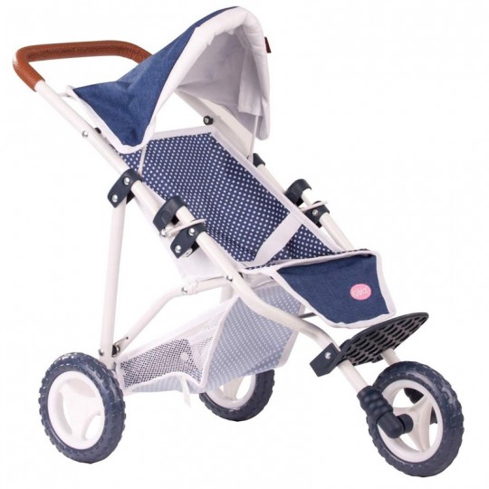 Poussette 3 roues - Buggy denim à pois - GÖTZ Götz - 1