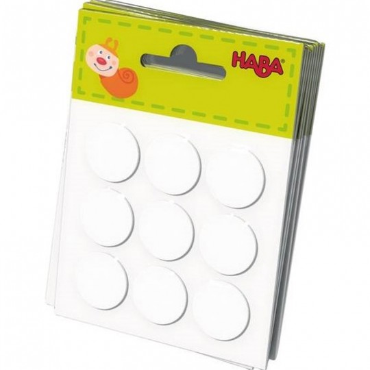 Pastilles autocollantes pour Lettres en bois multicolores Haba - 1