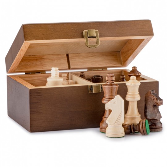 Pièces d'échecs T3 avec coffret en bois - Cases 40mm Loisirs Nouveaux - 1