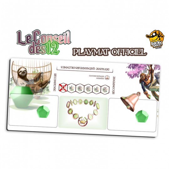 Le Conseil des 12 - Tapis de jeu Playmat Lucky Duck Games - 1