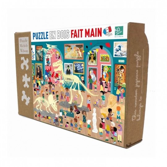 Puzzle Bois Michèle Wilson - Visite au Musée  - 50 pcs Puzzle Michèle Wilson - 1