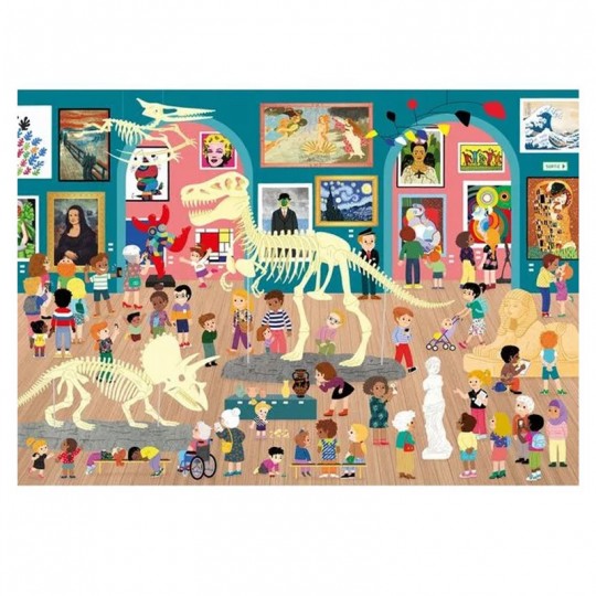 Puzzle Bois Michèle Wilson - Visite au Musée  - 50 pcs Puzzle Michèle Wilson - 2