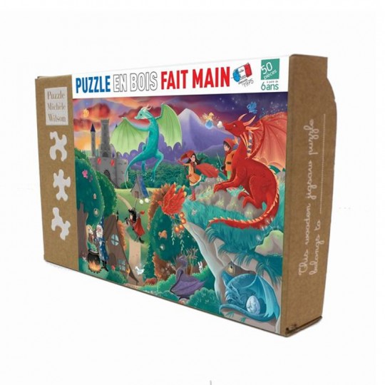 Puzzle Bois Michèle Wilson - Dragons par Vayounette - 50 pcs Puzzle Michèle Wilson - 1