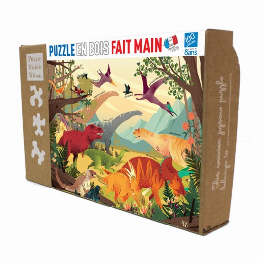 Puzzle Bois Michèle Wilson - Jurassique - 100 pcs Puzzle Michèle Wilson - 1