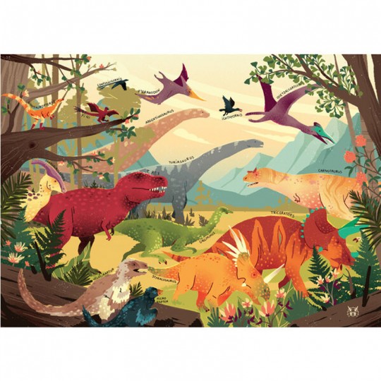 Puzzle Bois Michèle Wilson - Jurassique - 100 pcs Puzzle Michèle Wilson - 2