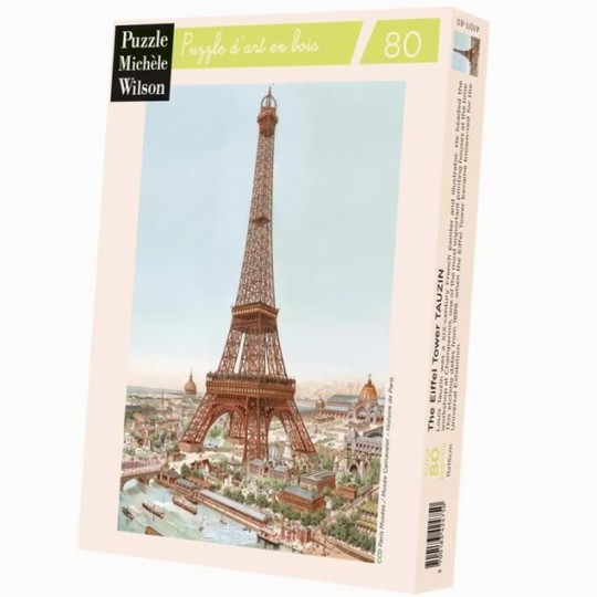 Puzzle bois Michèle Wilson - La Tour Eiffel par Tauzin - 80 pcs Puzzle Michèle Wilson - 1