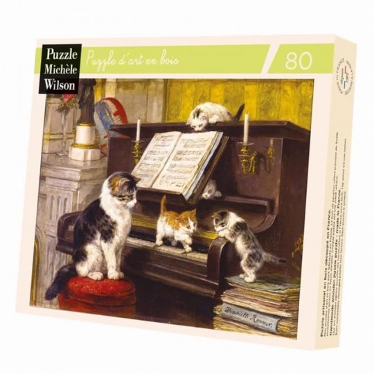 Puzzle bois Michèle Wilson - La Leçon de Piano - 80 pcs Puzzle Michèle Wilson - 1