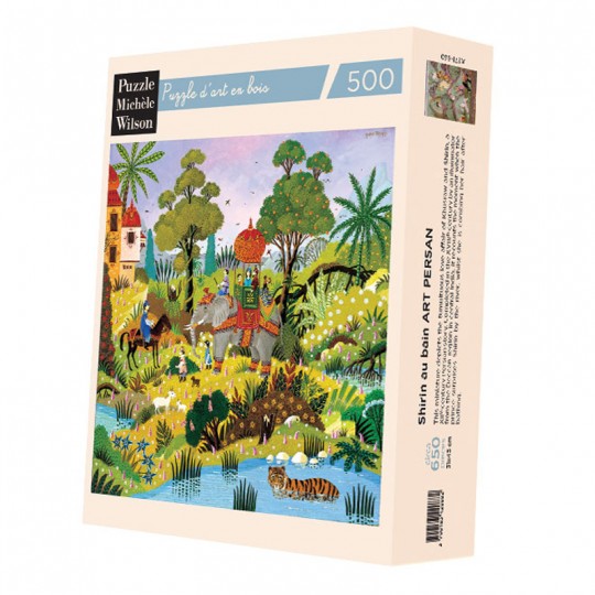Puzzle Bois Michèle Wilson -Paysage Oriental au Tigre - 500 pcs Puzzle Michèle Wilson - 1