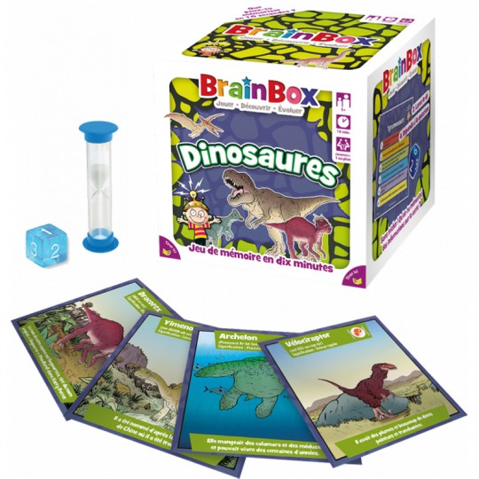 BrainBox Dinosaures green board games - 2