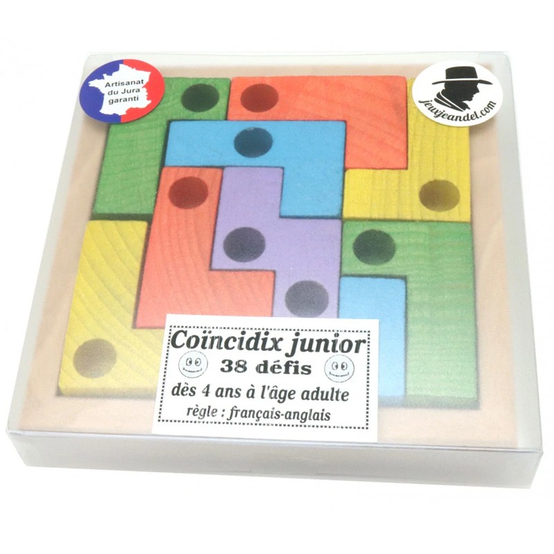 Coincidix Junior - Cadre Naturel - Casse-tête enfant, JEANDEL  La  Boissellerie Magasin de jouets en bois et jeux pour enfant & adulte