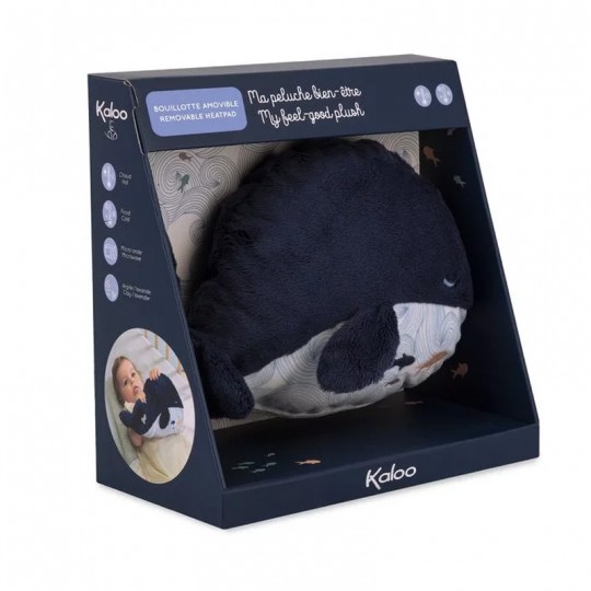 Peluche bouillotte chaud et froid Baleine medium - Kaloo kaloo - 1