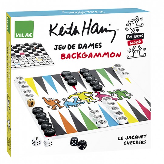 Jeu de dames et backgammon Keith Haring - Vilac Vilac - 1