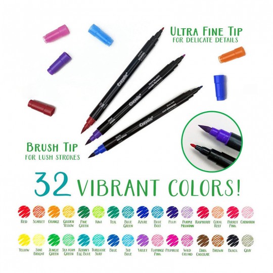 Signature : 16 Dual Tips Makers Brush & Detail - Crayola Crayola - 1