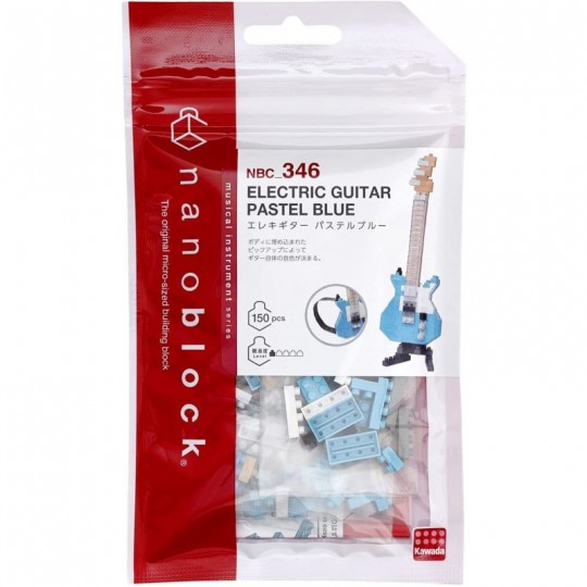 Guitare Electrique bleu pastel - Mini series NANOBLOCK NANOBLOCK - 3