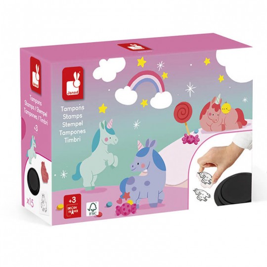 Coffret de 15 Tampons Unicorn Stampinoo - Janod Janod - 1