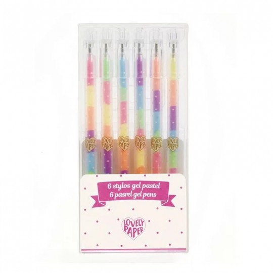 6 stylos gel pastel - Djeco Djeco - 1