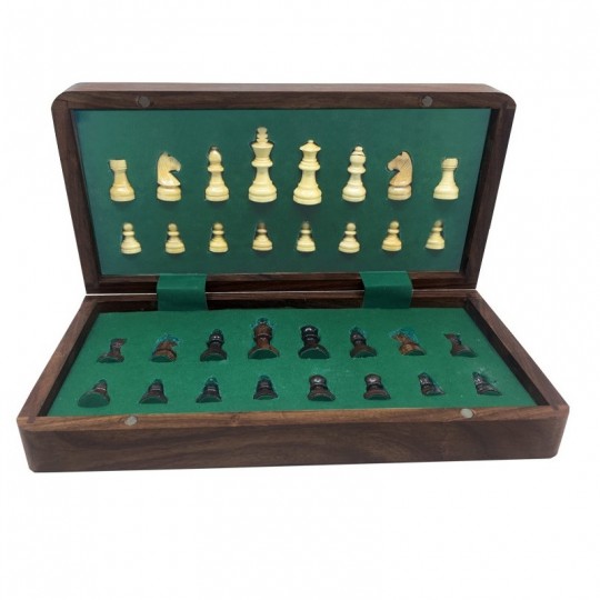 Jeu d'échecs magnétique pliable 17 cm Loisirs Nouveaux - 2