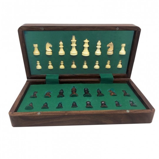 Jeu d'échecs magnétique pliable 25 cm Loisirs Nouveaux - 2